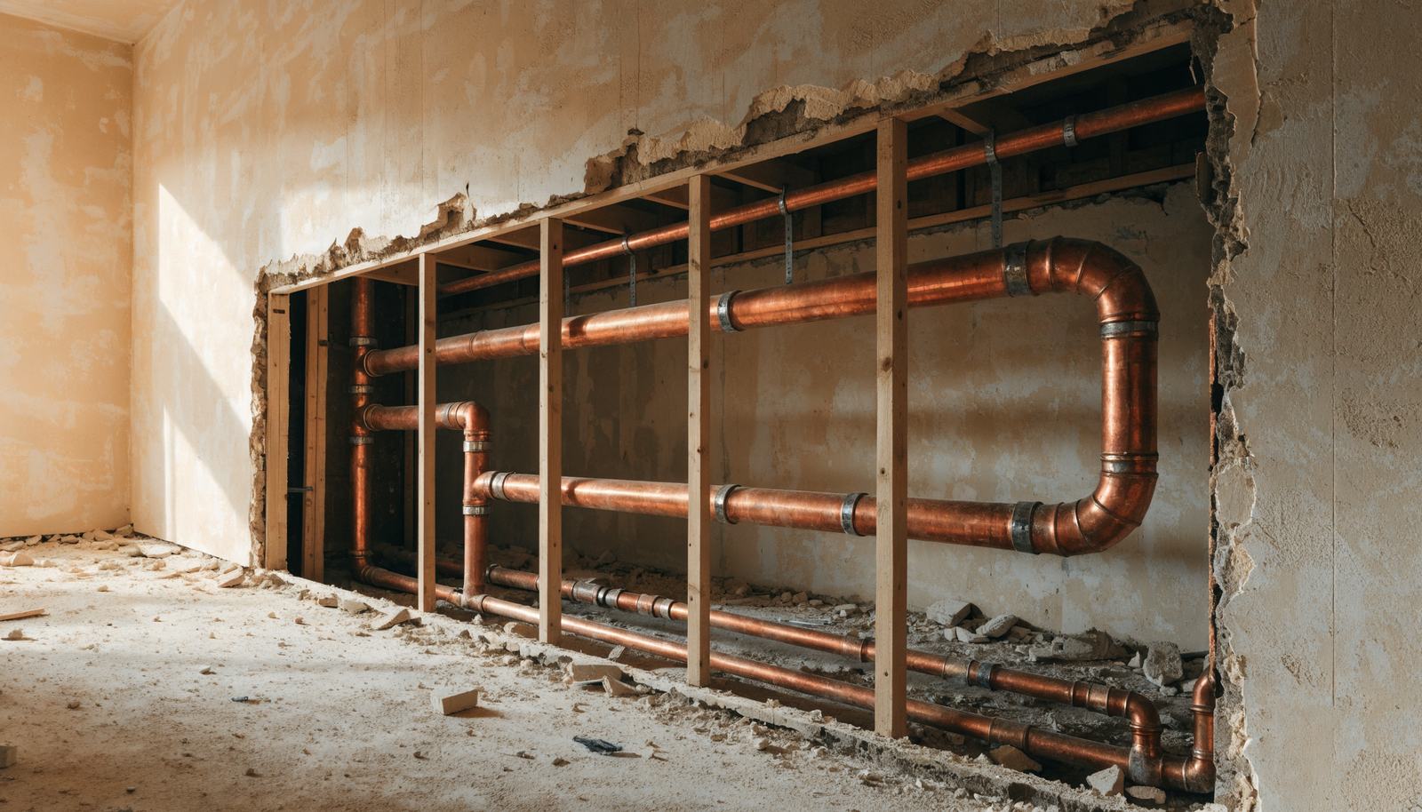 Saignée ouverte avec tubes de cuivre, illustration